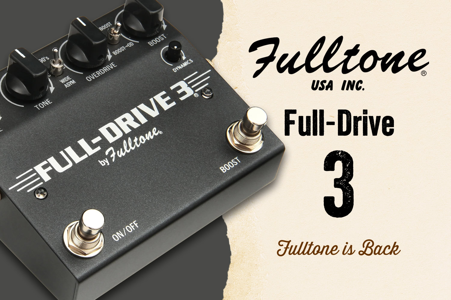 フルトーンが帰ってきた！超定番機フルドライブ2の進化版「Full-Drive3」！