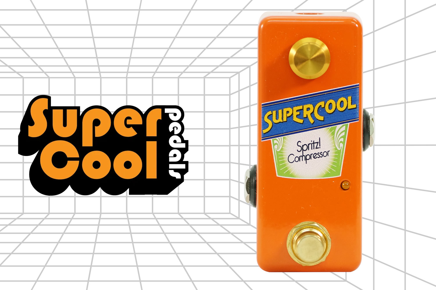 【Supercool Pedals】シンプルで強力なコンプ「Spritz! Compressor」!