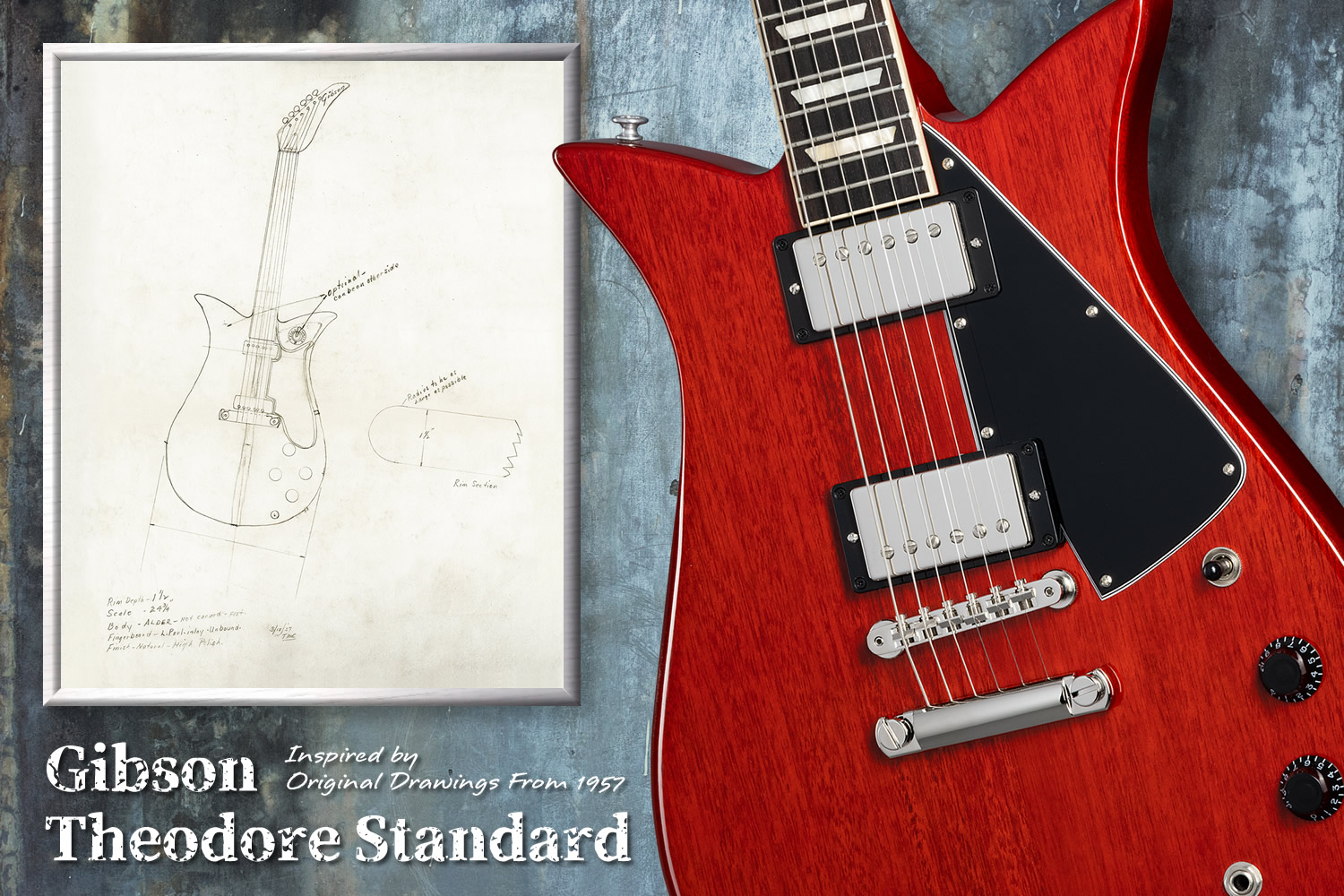 今回はチェリー！ギブソン「Theodore Standard」登場！