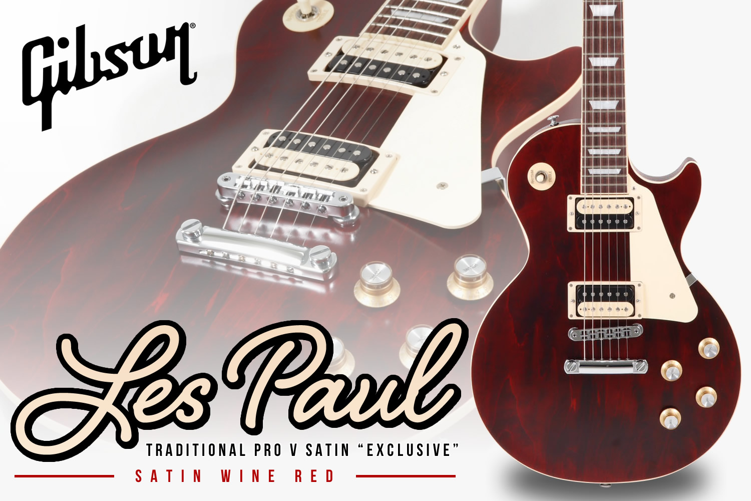 伝統と革新の融合！渋い艶消しワインレッドのギブソン「LPトラディショナル Pro V Satin」！
