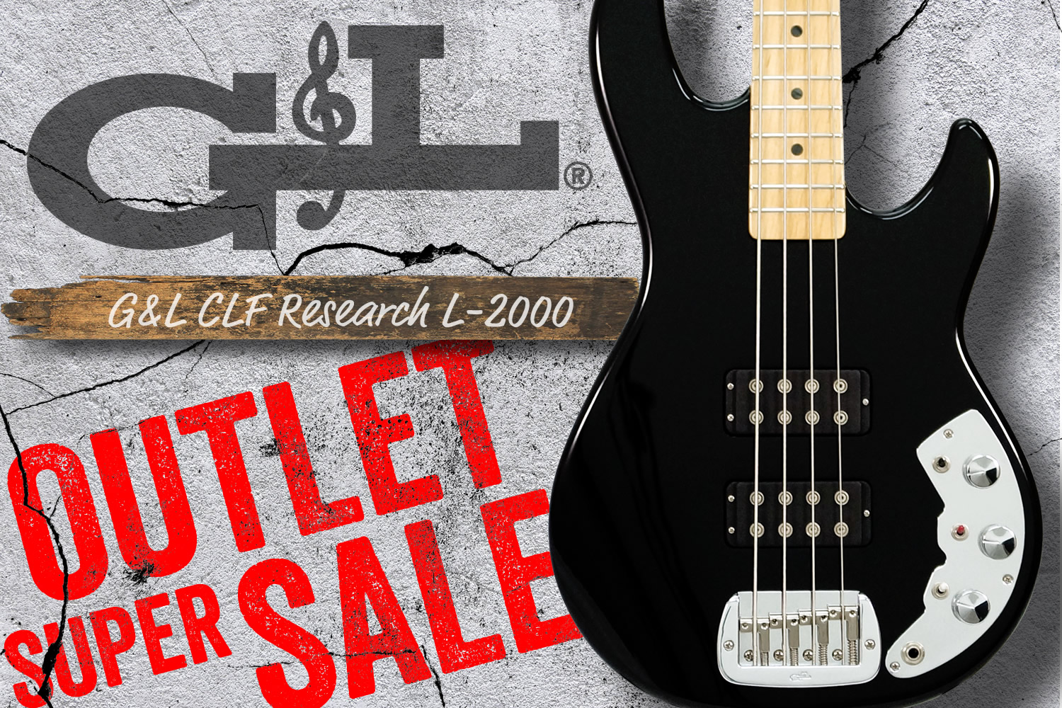 春のG&L祭り！「G&L CLF Research L-2000」が現品限りのアウトレット超特価！