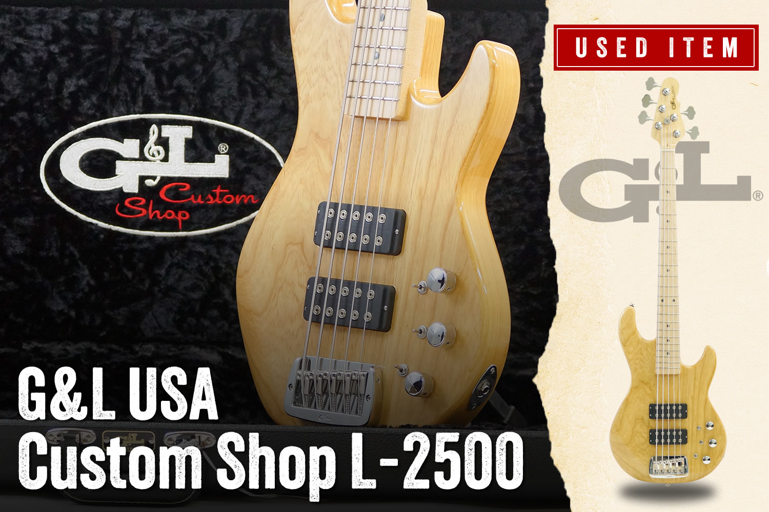 特選中古品!G&Lカスタムショップによる特別な「L-2500」が中古で入荷!