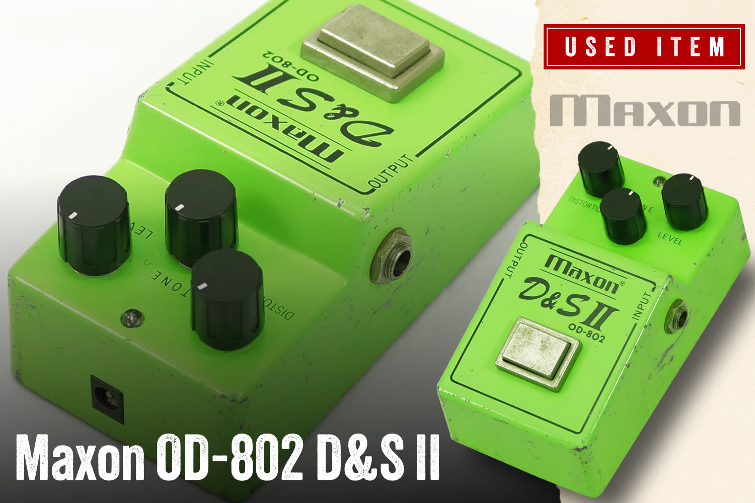 特選中古品！1980年代マクソンの名機「Maxon OD-802 D&S II」の中古品が入荷！