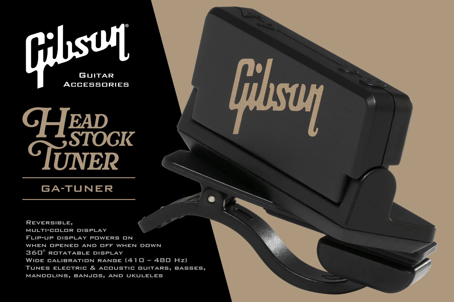 Gibsonユーザー必携！ギブソンによるヘッドストック・チューナー「GA-TUNER」！