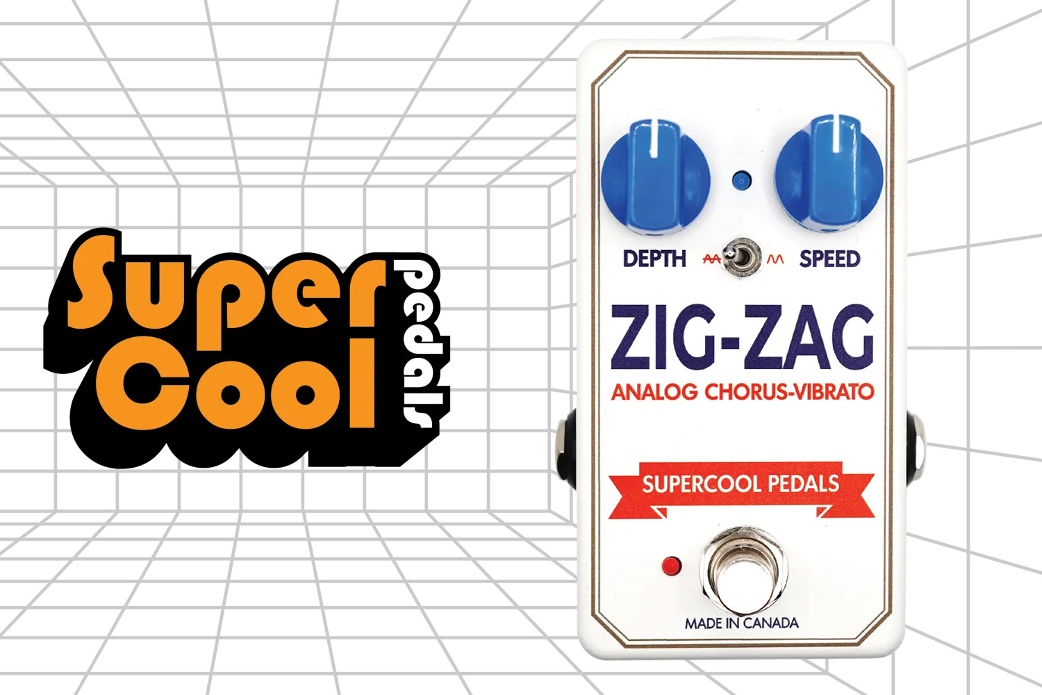 【Supercool Pedals】現代仕様のアナログ・コーラス/ビブラート「ZIG-ZAG」!