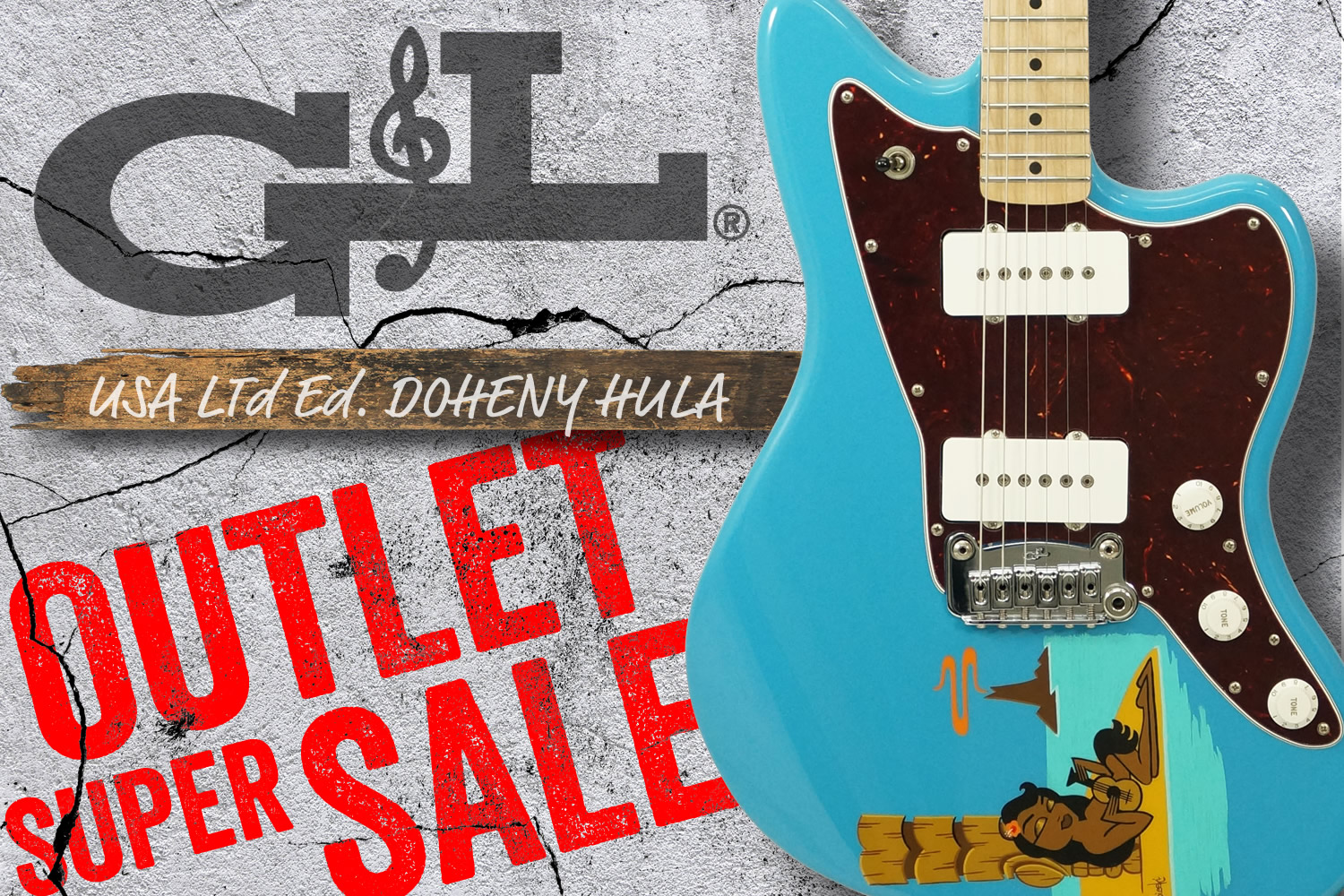 G&L流オフセットボディー「DOHENY」のUSA製特別限定モデルをスペシャルプライスでご用意！