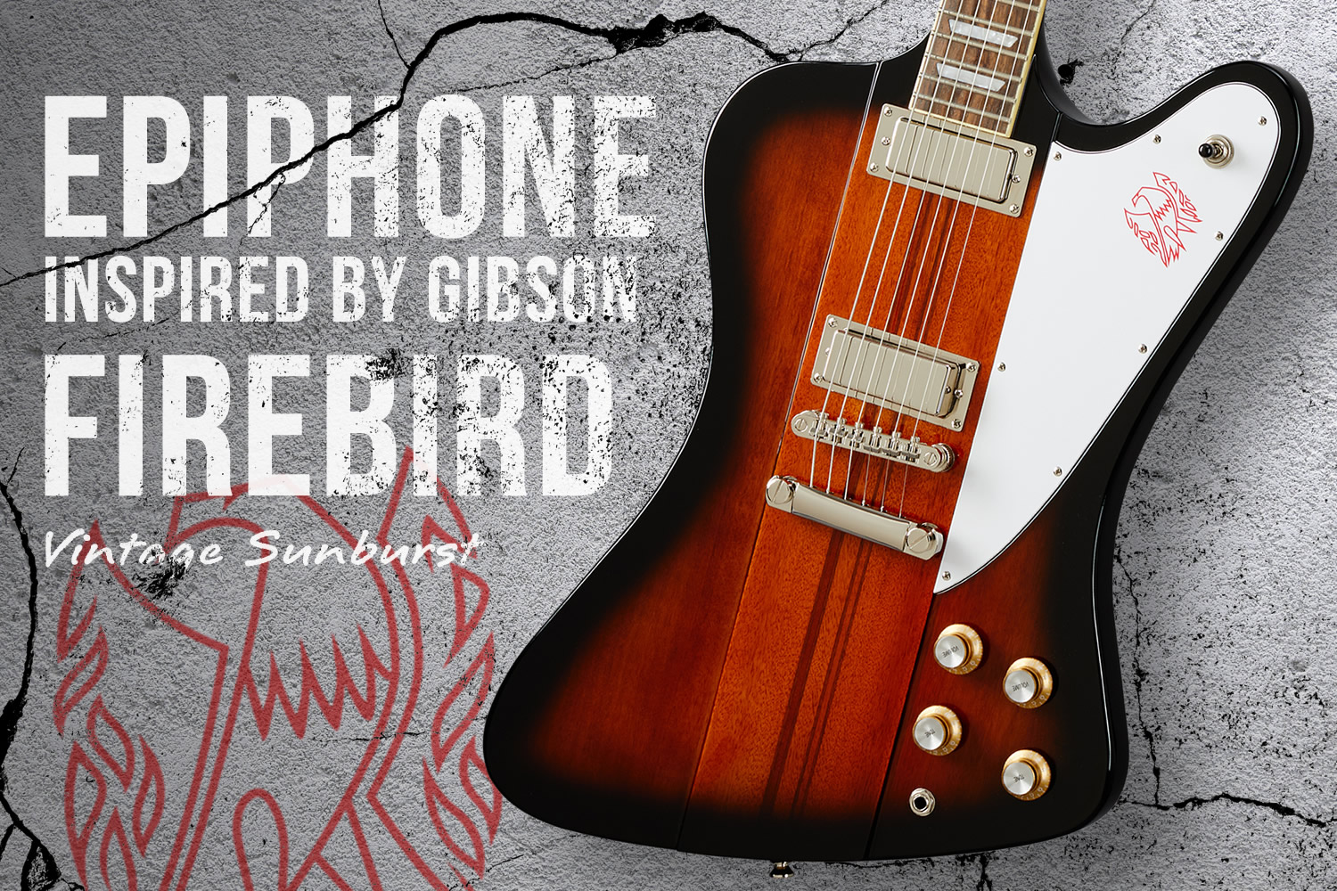 エピフォン Inspired by Gibson コレクションによる「ファイアーバード」!