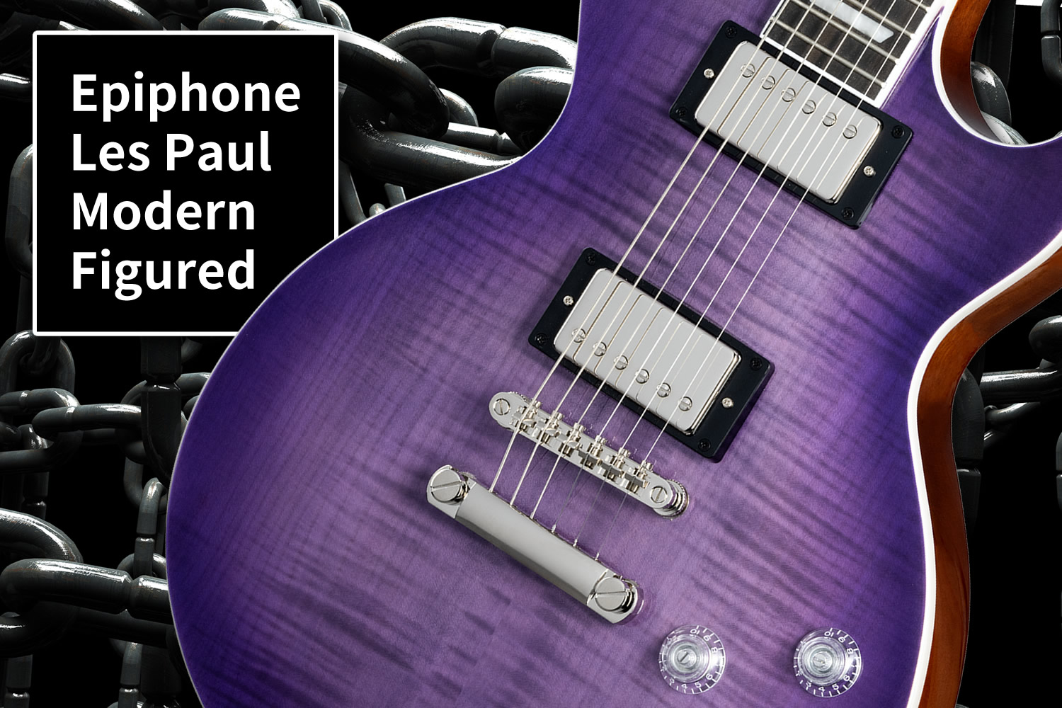 美しいパープル！エピフォンによる進化系レスポール「Les Paul Modern Figured」