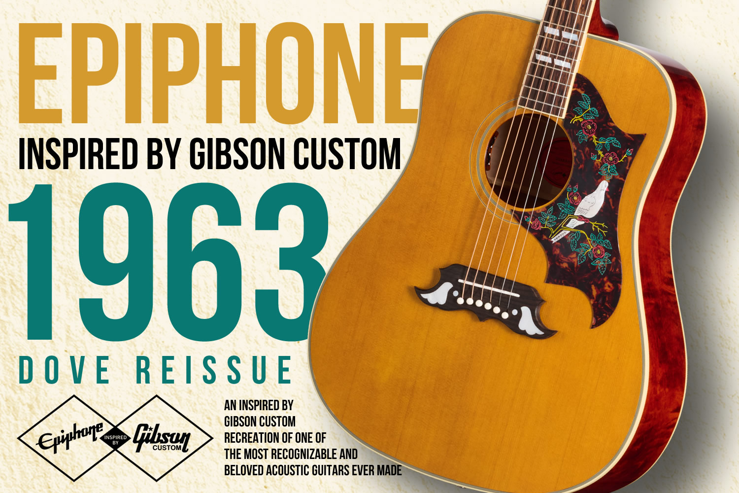 エピフォン×ギブソン・カスタムのコラボで実現した「1963 Dove Reissue」