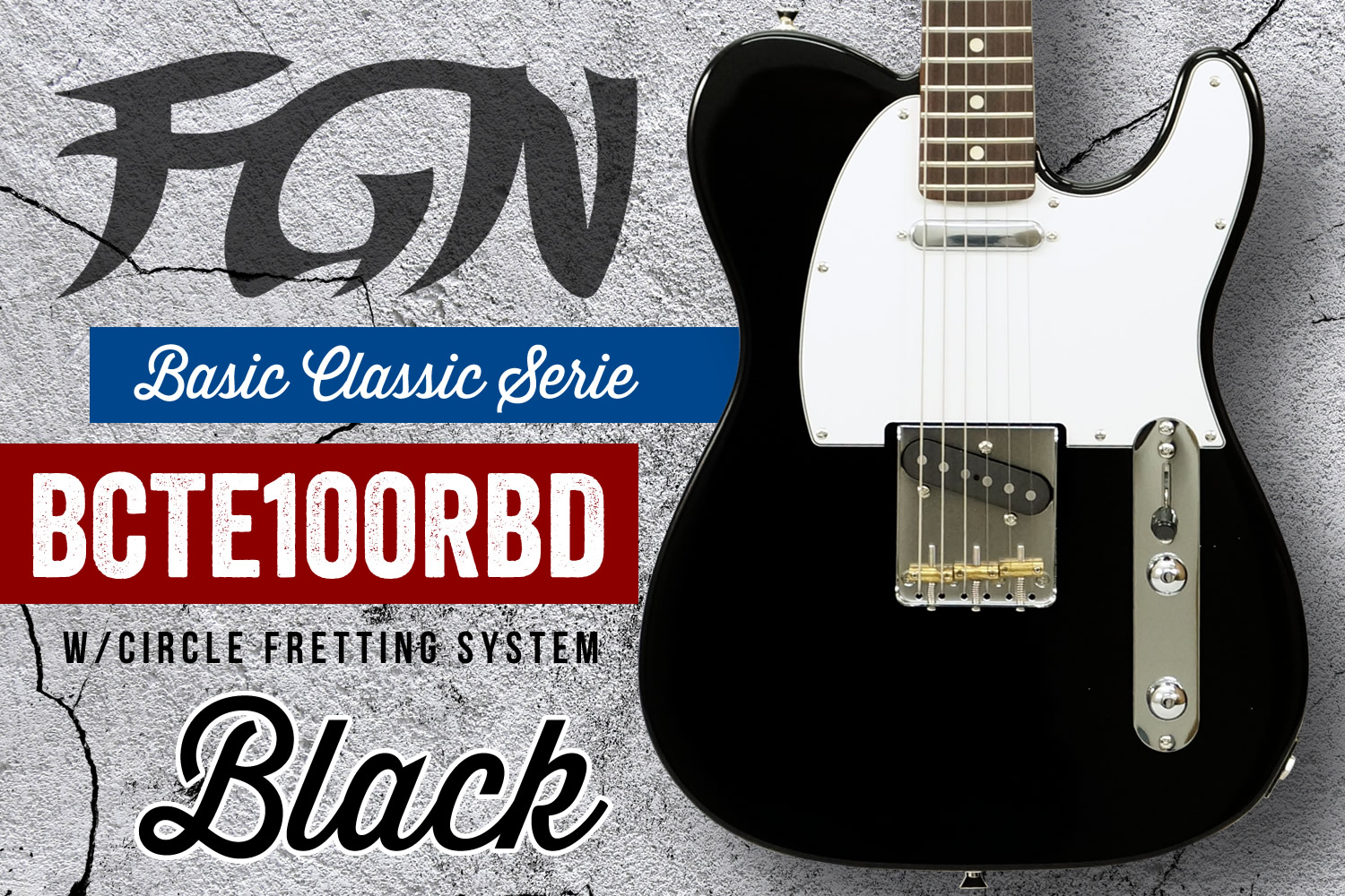 精悍なブラック！日本製です！名門フジゲンによるコスパ最強TLタイプ「BCTE100RBD」！