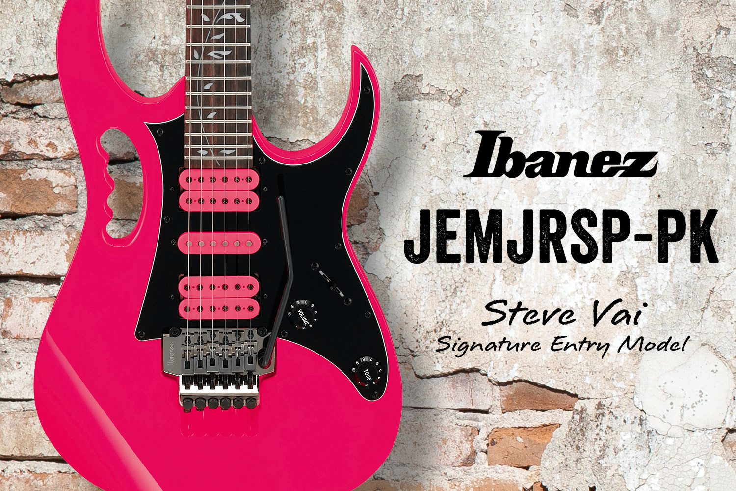 アイバニーズによるスティーヴ・ヴァイのシグネイチャー・エントリー・モデル「JEMJRSP-PK」