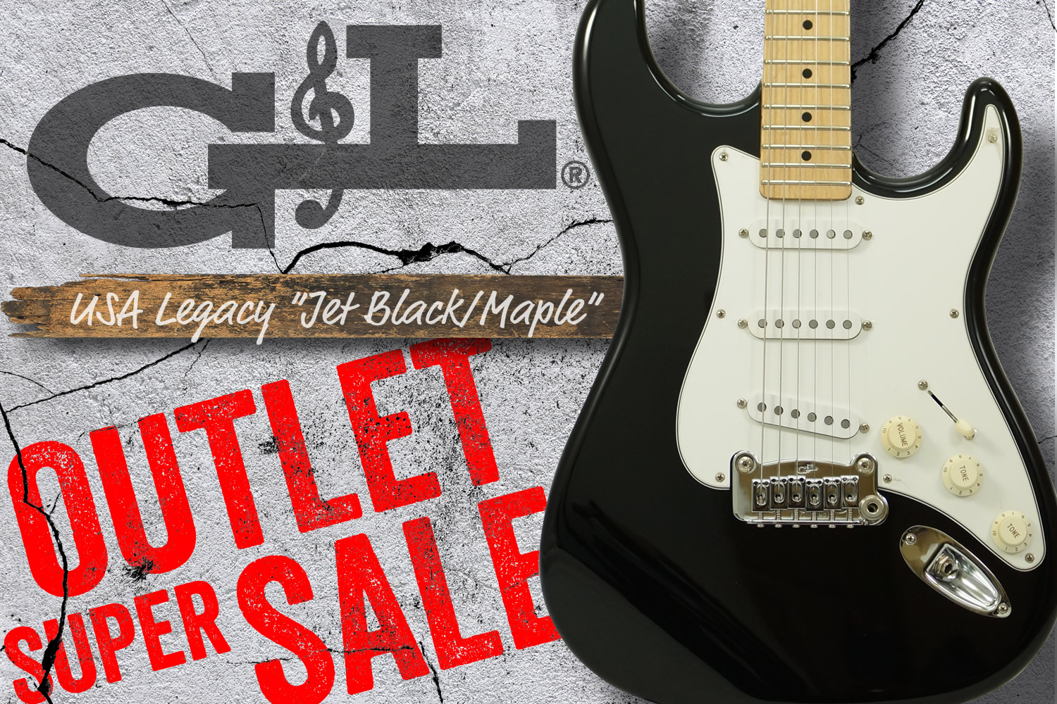 G&L祭り!本格USA製ジェットブラックの「レガシー」がスペシャルプライス!