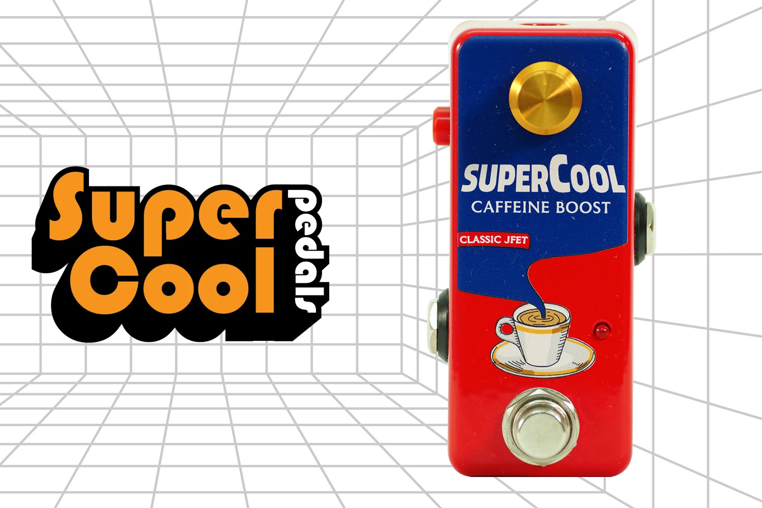 【Supercool Pedals】超シンプルで多機能なブースター「Caffeine Boost」!
