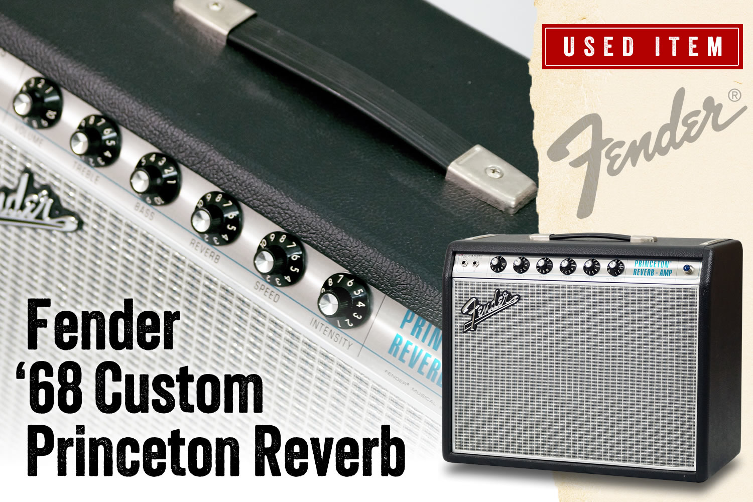 特選中古品!フェンダー「'68 Custom Princeton Reverb」が中古で入荷!