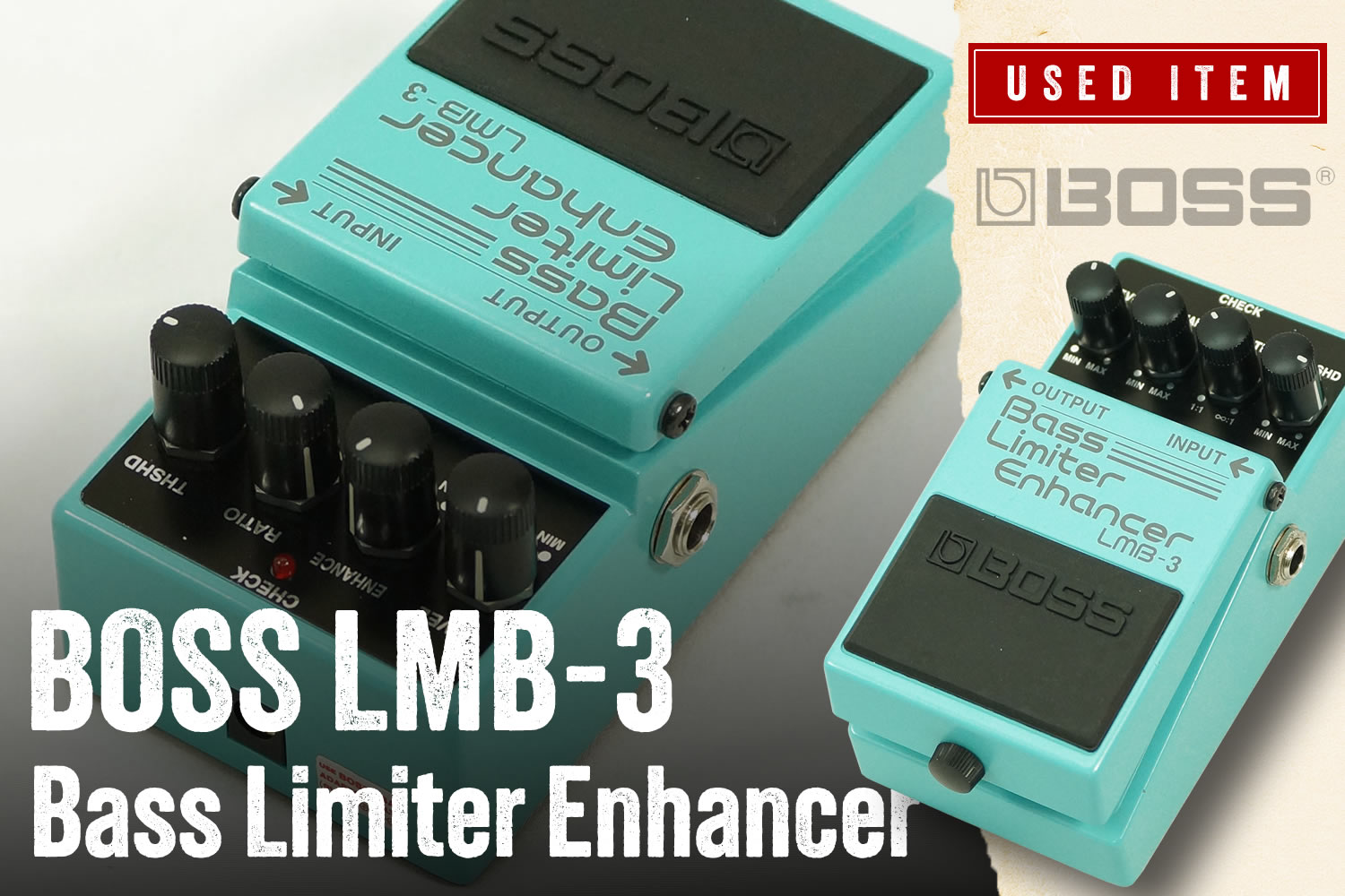 特選中古品！ボスのベース用リミッター/エンハンサー「LMB-3」が中古で入荷！