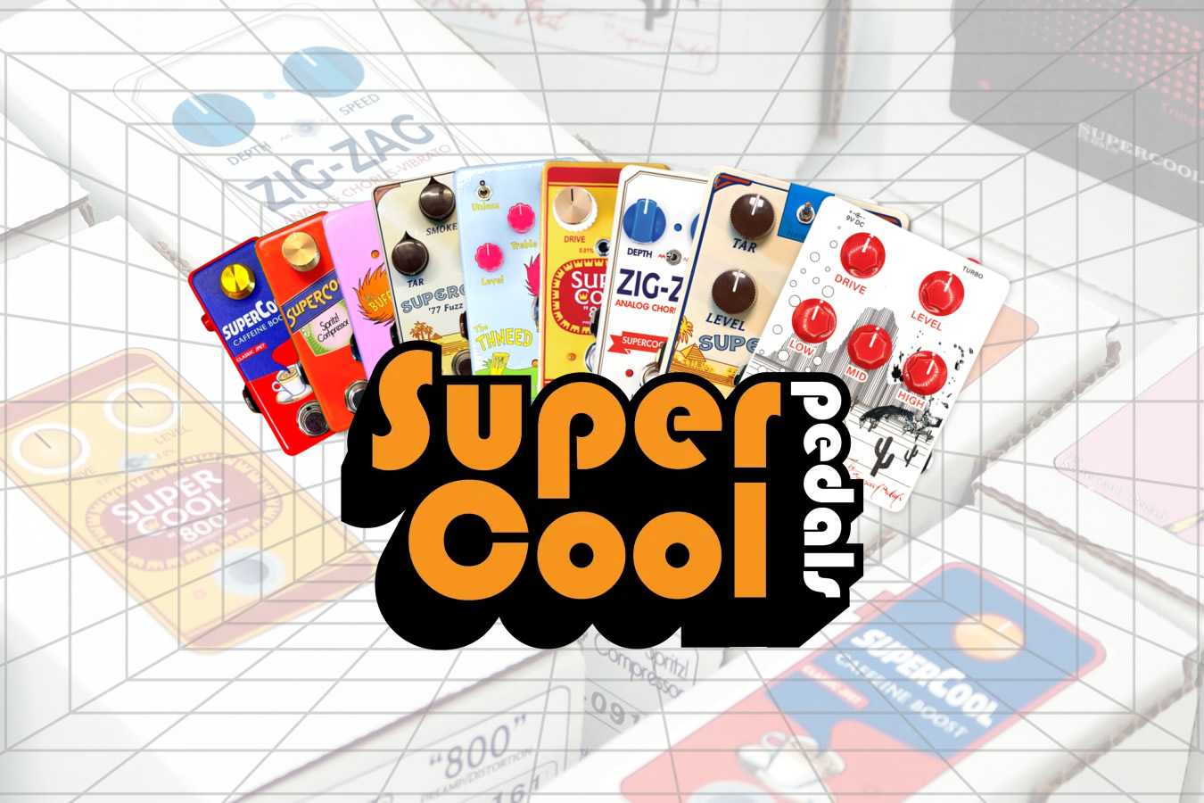 カナダ発の大注目エフェクターブランド「Supercool Pedals(スーパークール・ペダル)」!
