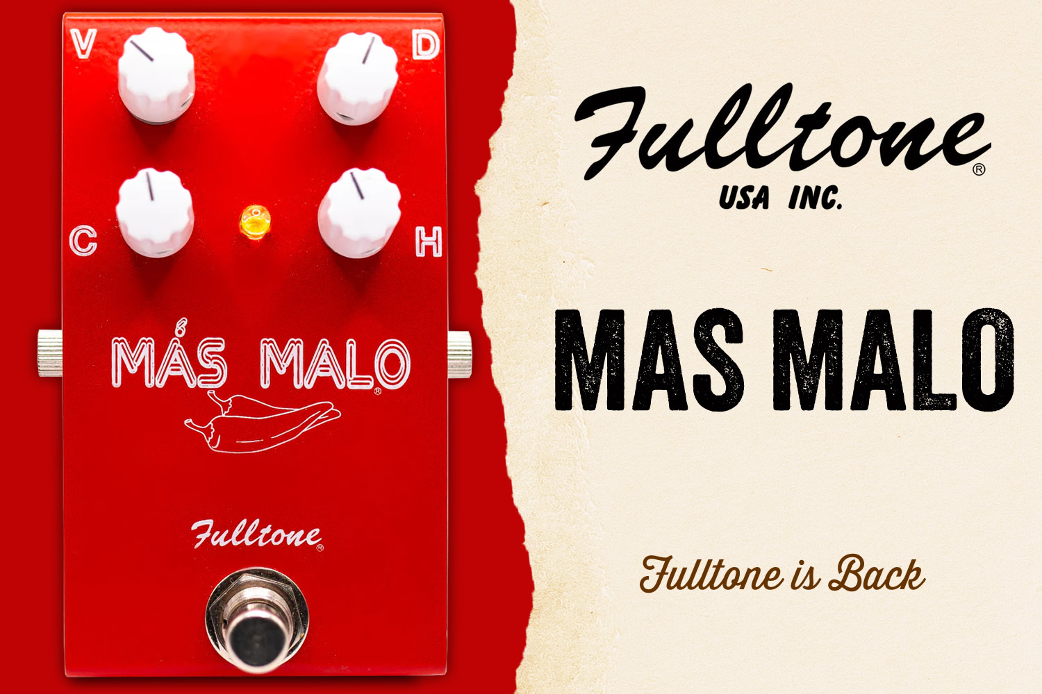 フルトーンが帰ってきた！ヴィンテージトランジスタによるクラシックで太いトーン「MAS MALO」！