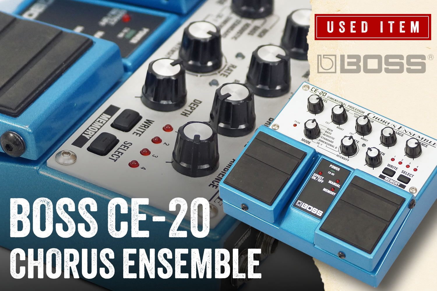 特選中古品！現在では入手困難なボス「CE-20 CHORUS ENSEMBLE」が中古で入荷！
