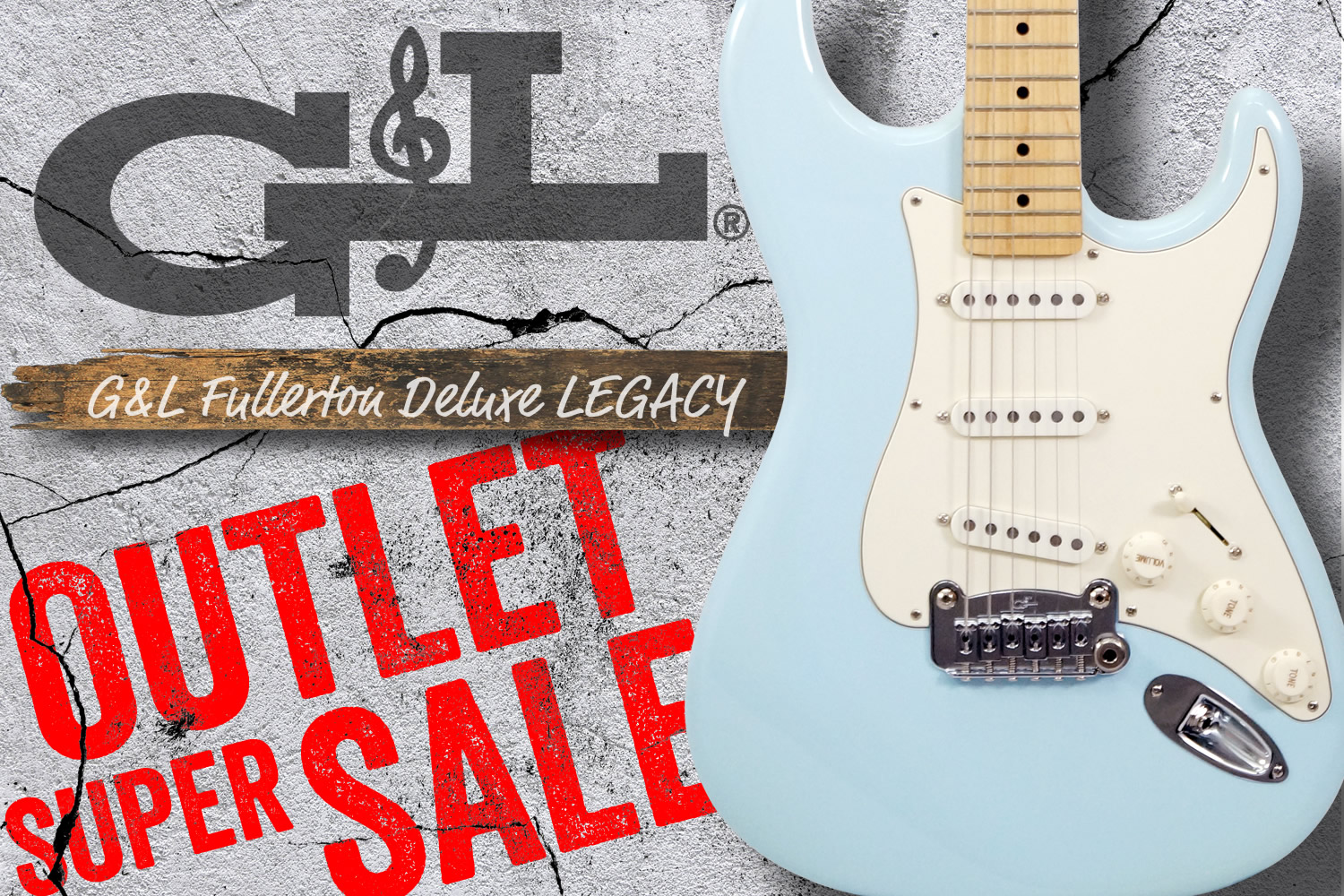 G&L祭り!本格USAメイドの「Fullerton Deluxe LEGACY」がアウトレット特価!