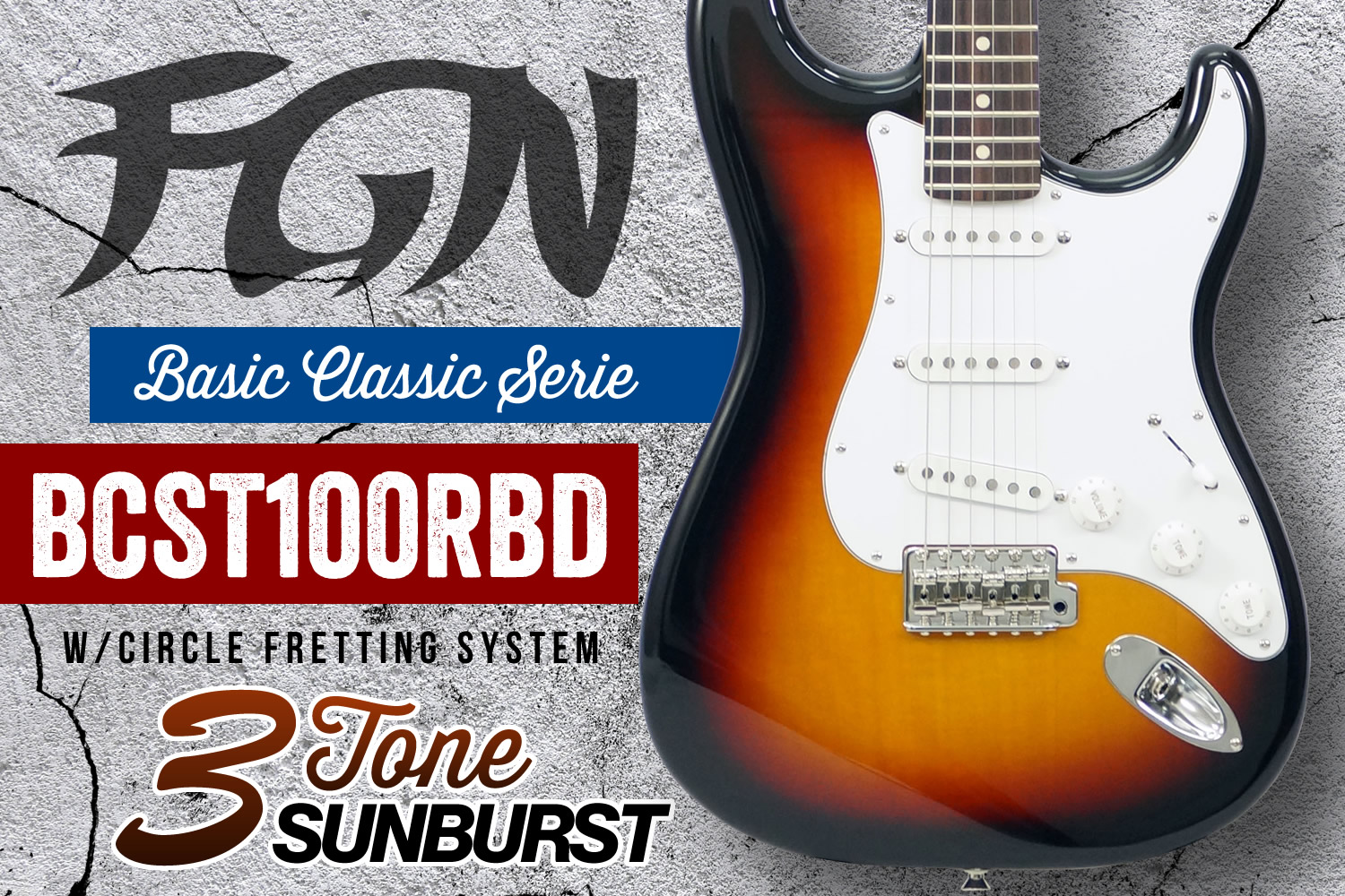 王道カラー3TS！リーズナブルな価格と日本製の確かな品質を併せ持つフジゲン「BCST100RBD」！