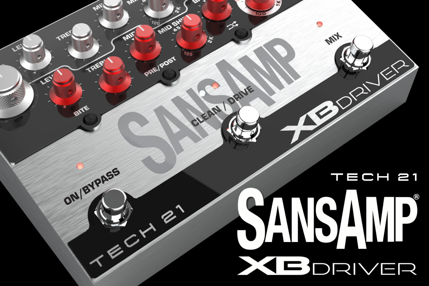 TECH21の30年以上にわたるベース用ギア設計の集大成「SansAmp XB Driver」！