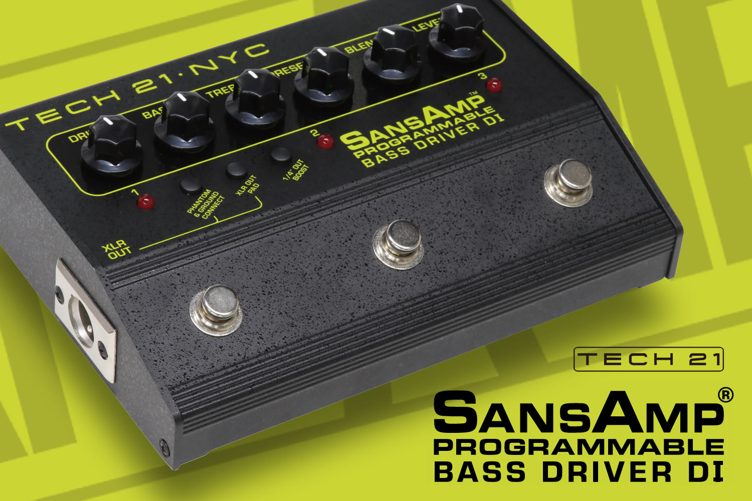 多彩なベースサウンドと自由自在なプログラミング「TECH21 SansAmp PBDR」！
