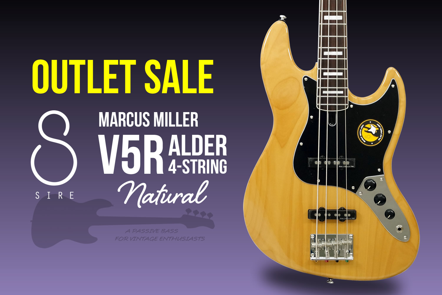 マーカス×Sireによるパッシブ4弦ベース「V5R Alder 4」が現品限りの超特価！