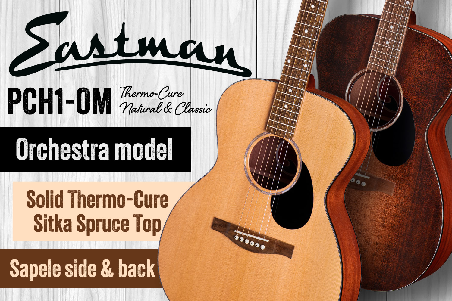 イーストマンによるバランスの取れたサウンドで魅了するオーケストラモデル「PCH1-OM」!