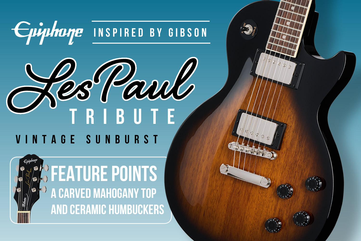 圧倒的コストパフォーマンス!ギブソン直系エピフォンによる注目作「レスポール・トリビュート」!