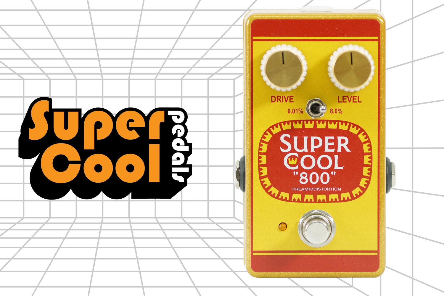 【Supercool Pedals】伝説のオペアンプディストーションを再構築した「800」!