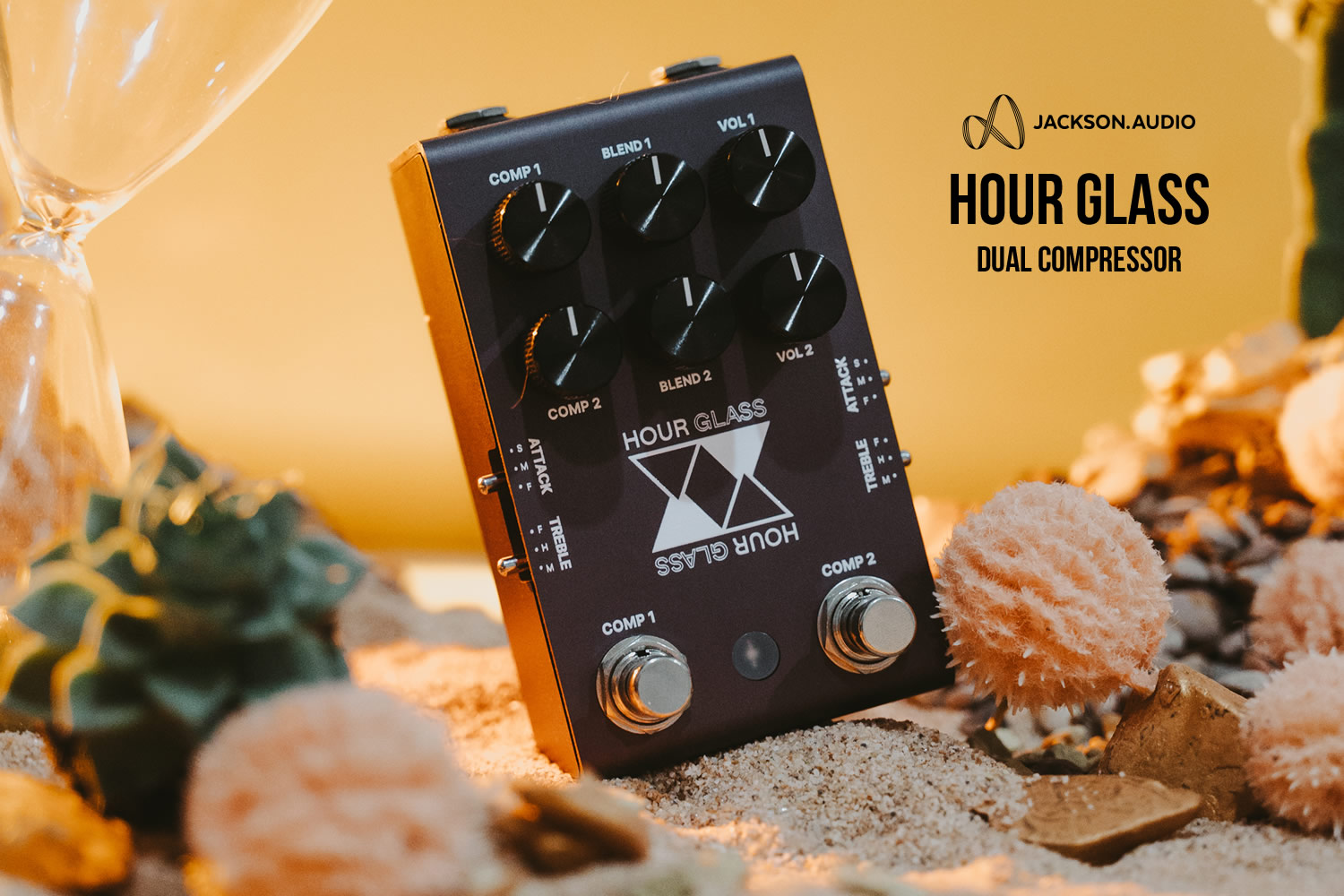 伝説的OTAアナログ回路搭載コンプレッサー「Jackson Audio HOUR GLASS」！