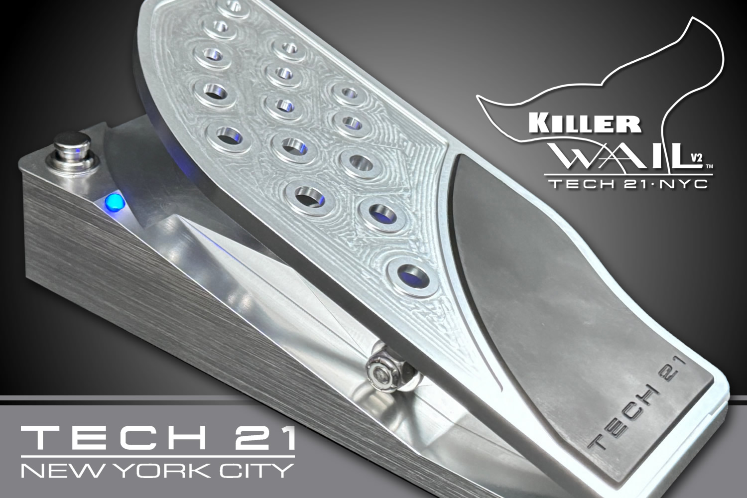 名器 TECH21 Killer Wail ワウペダルがバージョン2になって登場です！