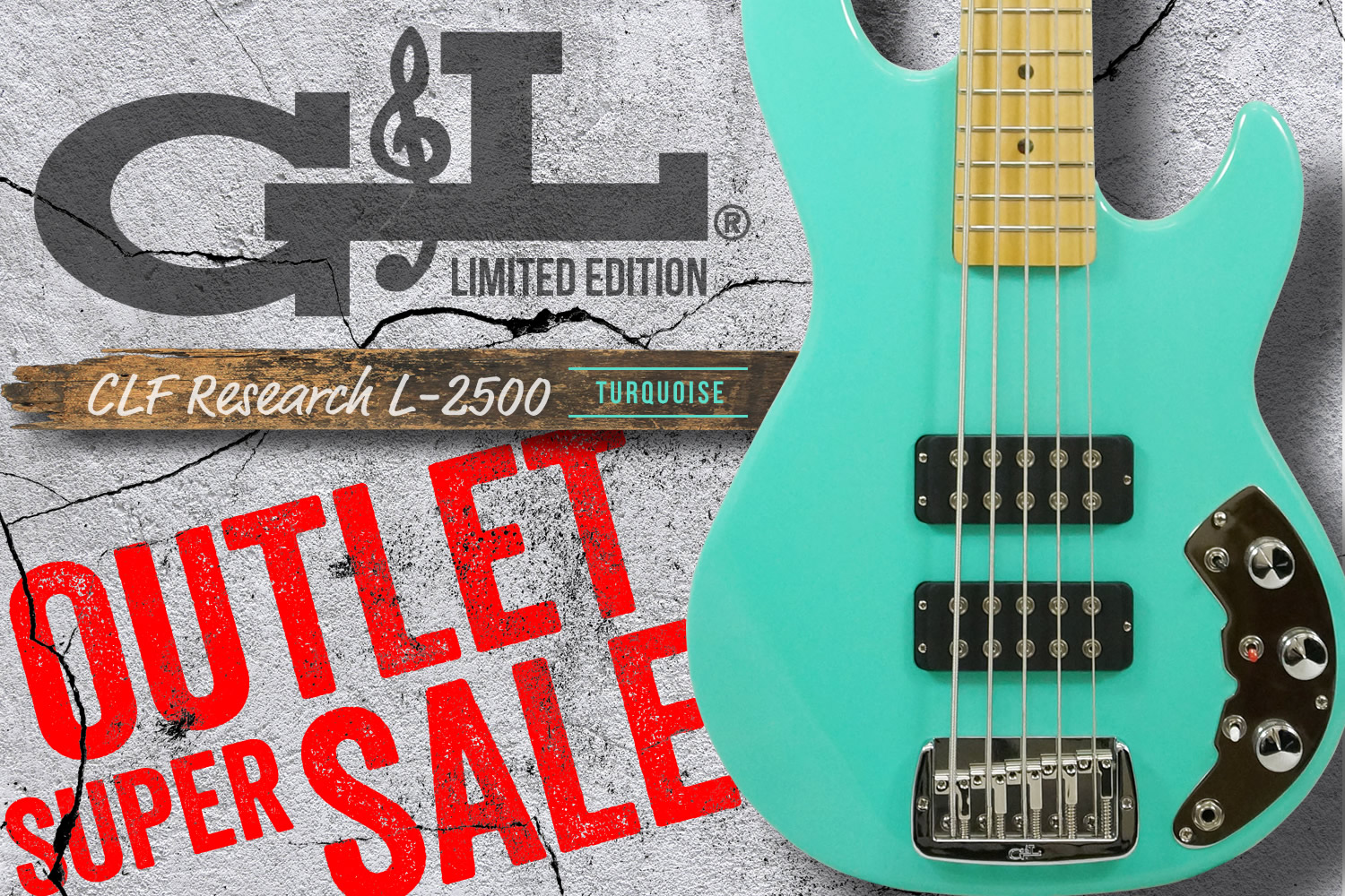 USAメイドの上位機種！G&Lの大定番5弦ベース「CLF Research L-2500」が超特価！