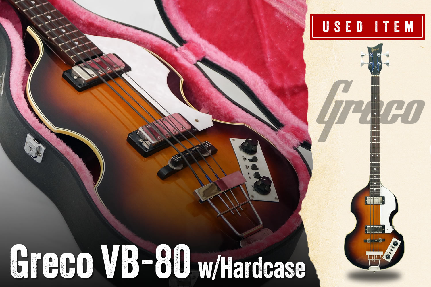 特選中古品!グレコによるバイオリンベース「VB-80」が中古で入荷!