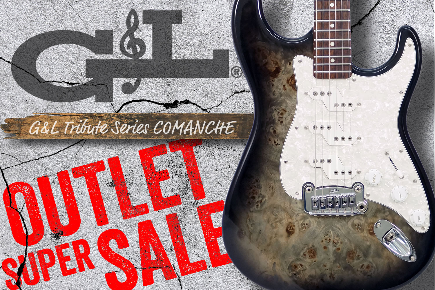 G&L祭り！「G&L Tribute Series COMANCHE」限定仕様がアウトレット超特価！