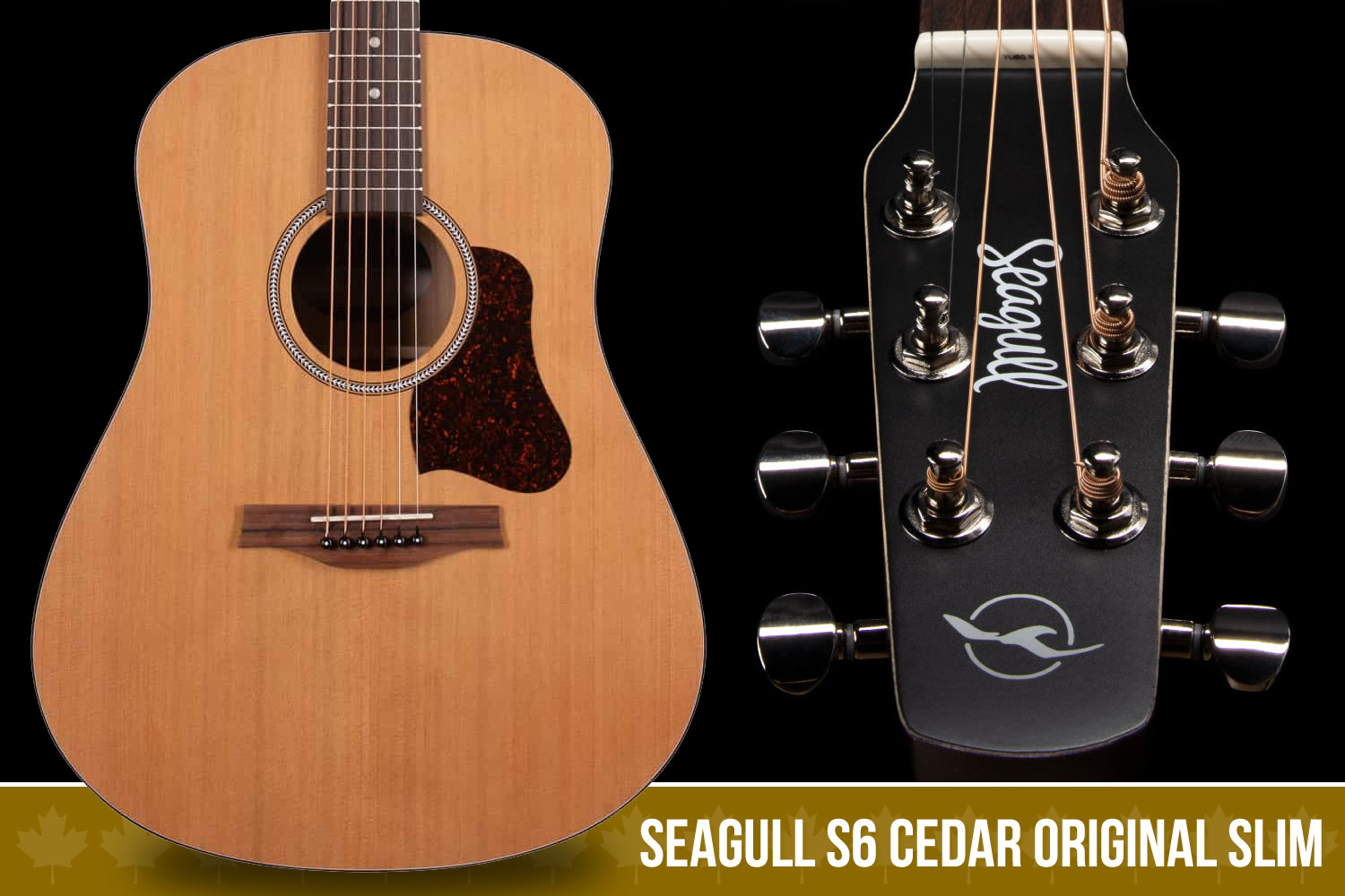 カナダの雄 シーガルの大定番モデル「Seagull S6 CEDAR ORIGINAL SLIM」！