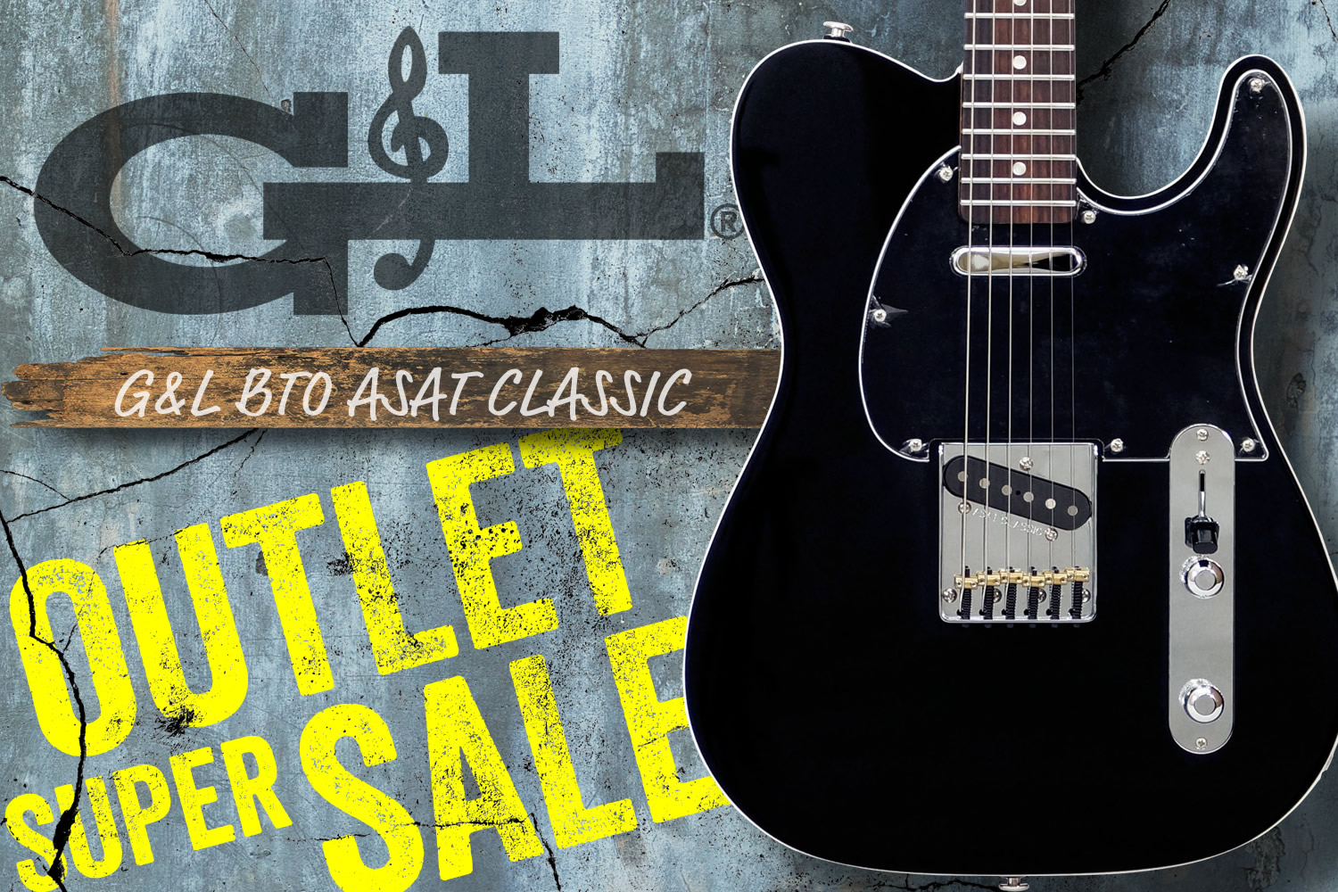 ダブルバインディングが印象的!希少な「G&L USA BTO ASAT Classic」緊急入荷!