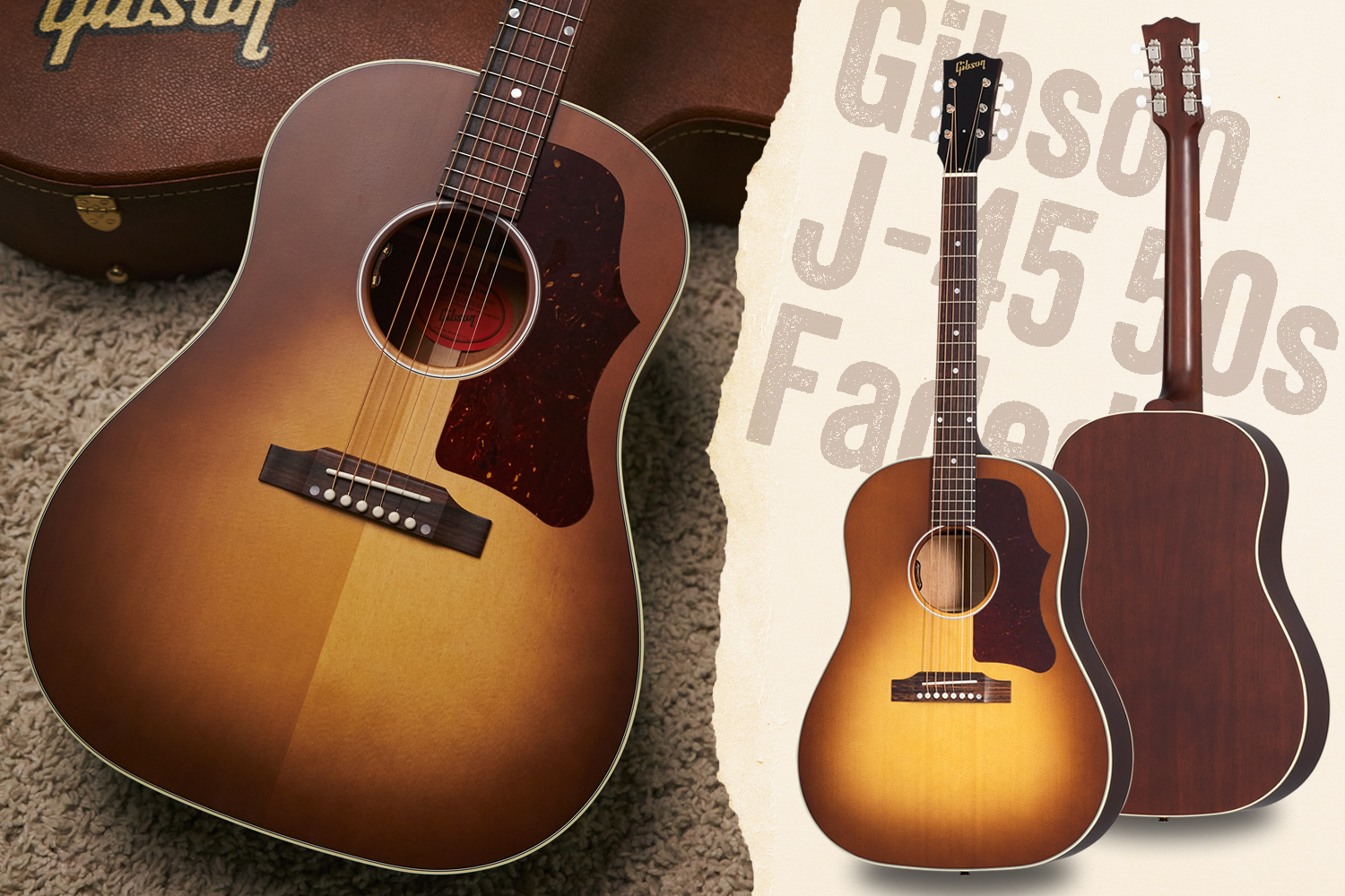 激シブ！艶消し仕上げ！ギブソン「J-45 50s Faded」！