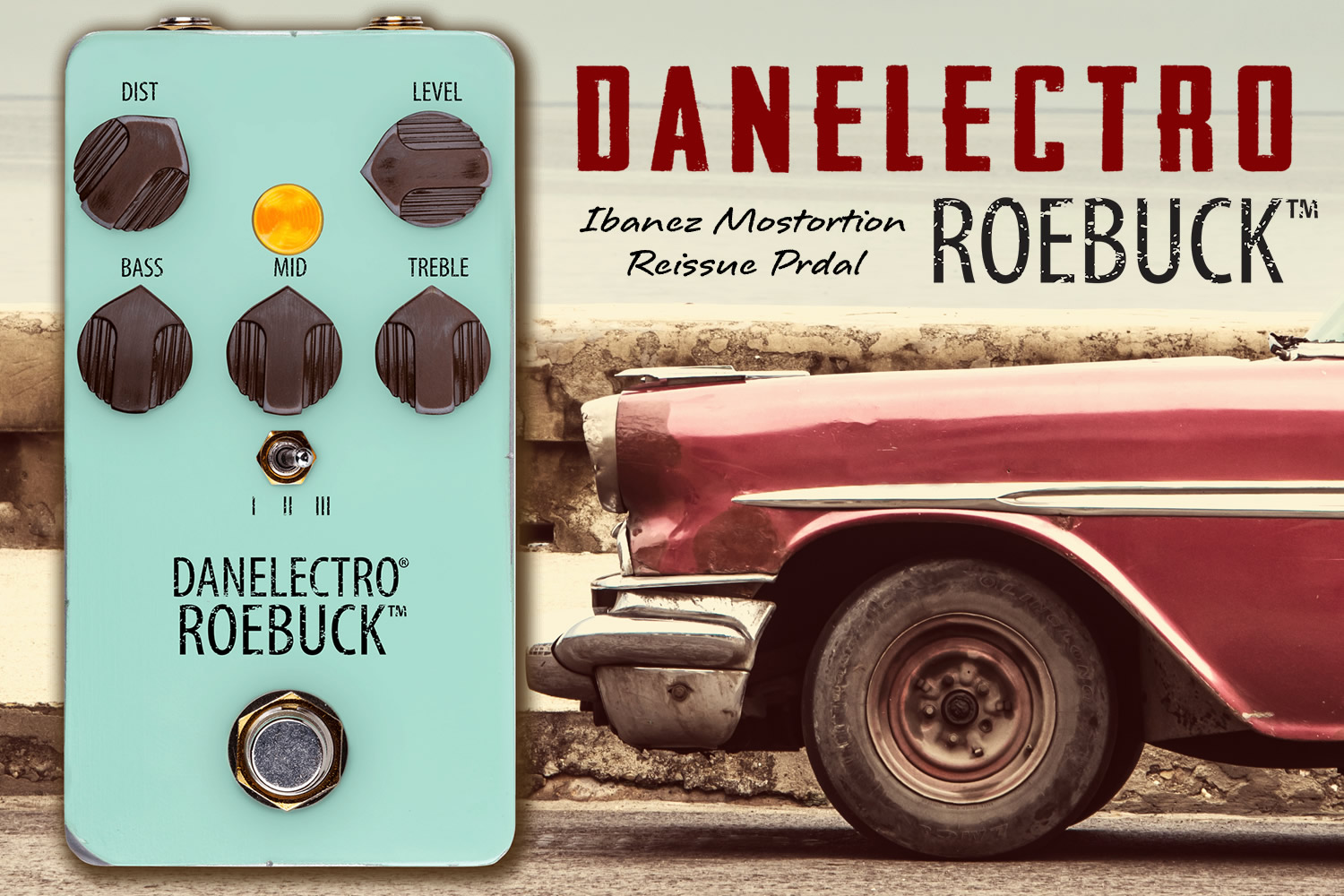 名器 Ibanez Mostortion のリイシュー「DANELECTRO ROEBUCK」！