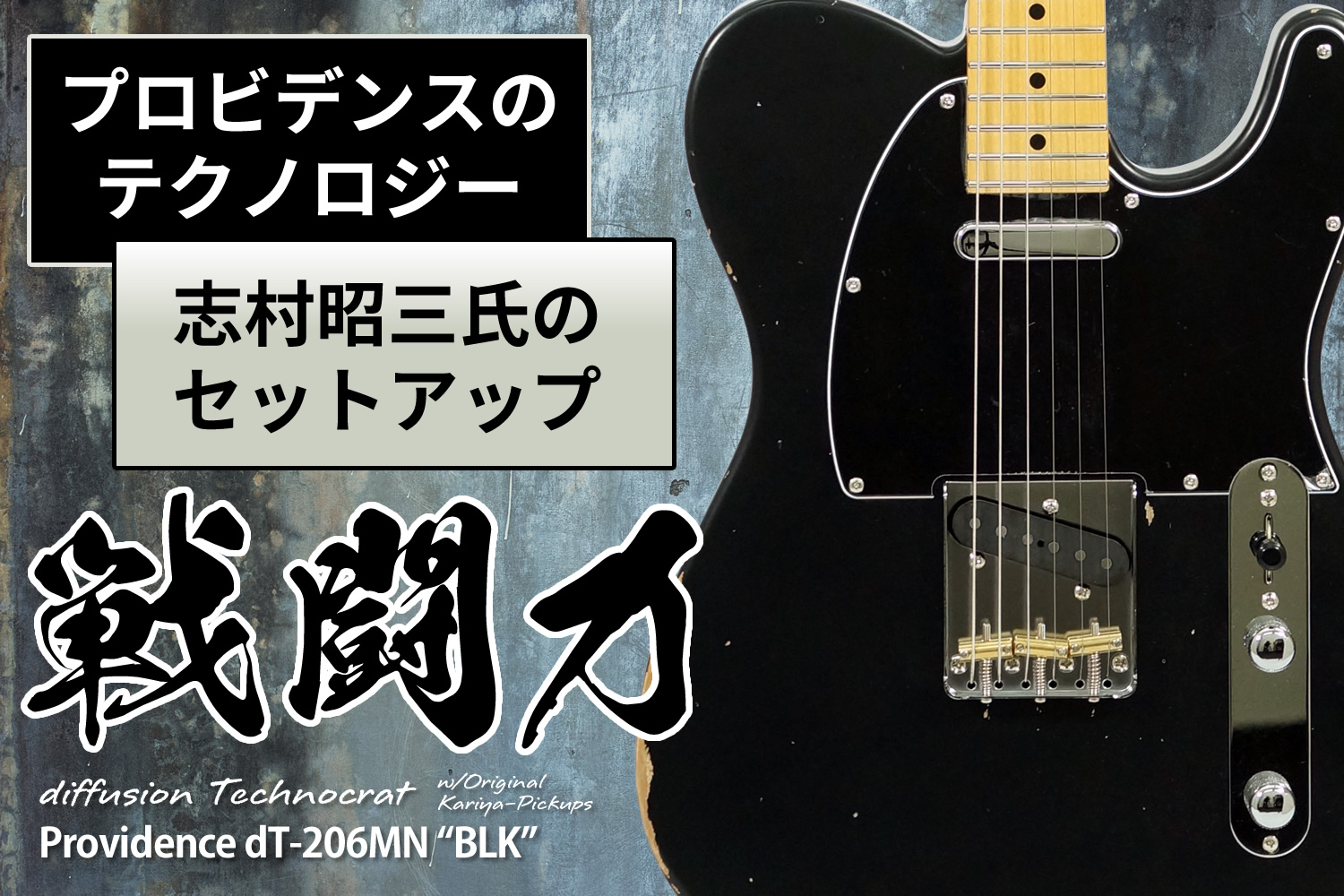 精悍なブラック！プロビデンス流TEモデル「Providence dT-206MN」！