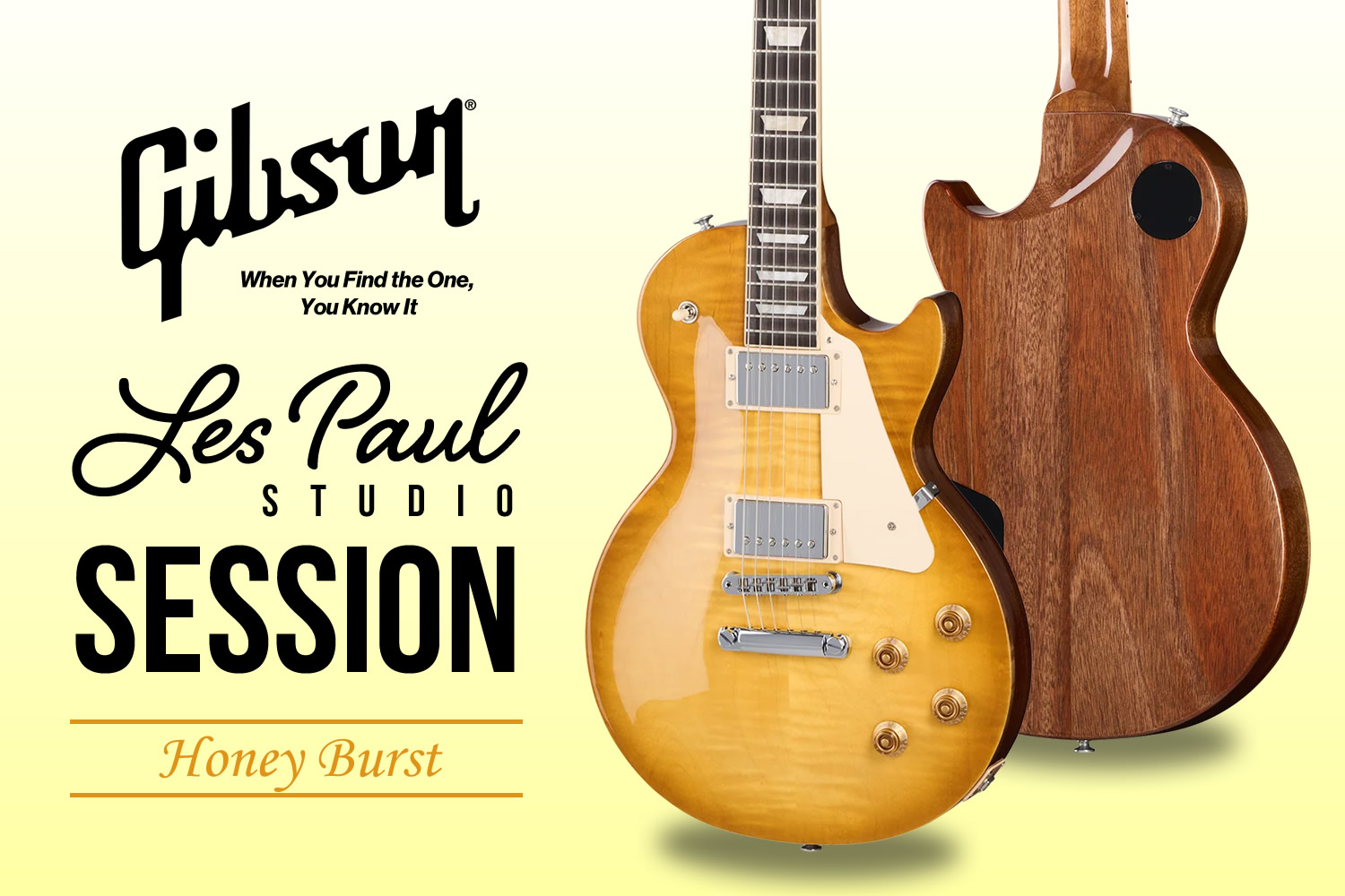 王道のハニーバースト！ギブソン進化系レスポール「Les Paul Studio Session」！