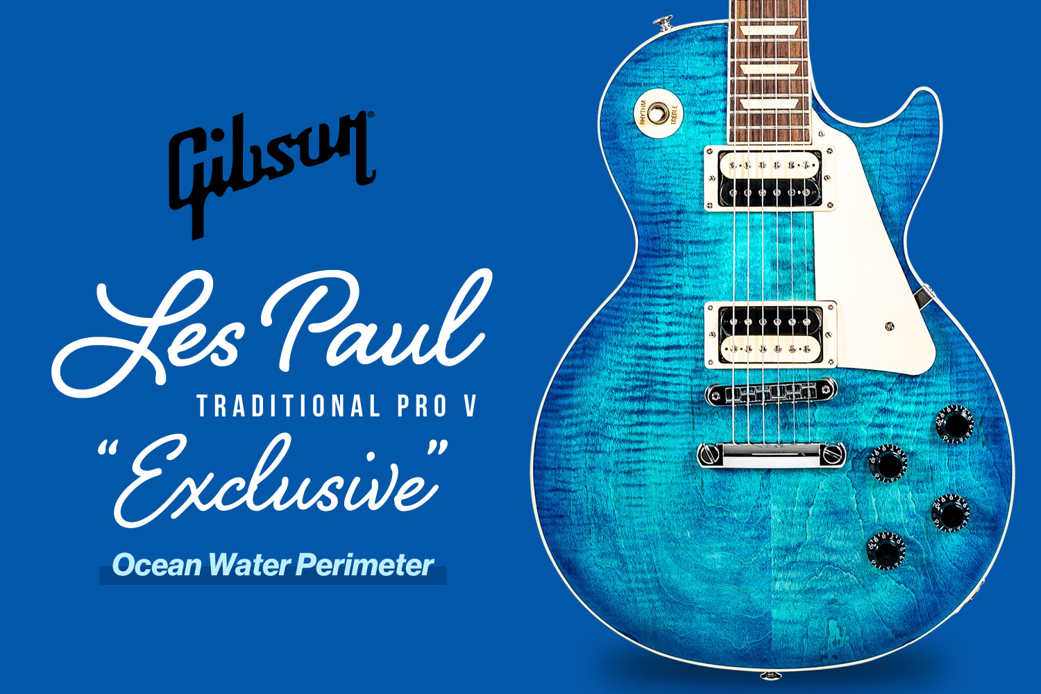 爽やかな青！ギブソンによるUSA市場向け限定モデル「LP Traditional Pro V」！