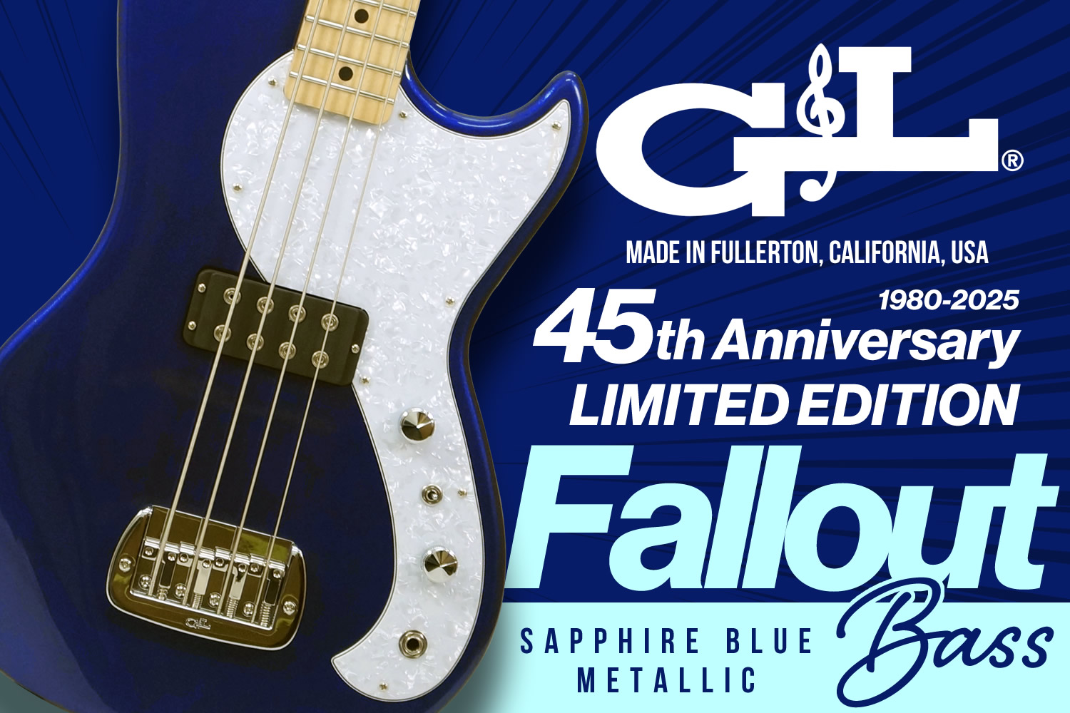 現在では入手困難な G&L 45周年を記念した全世界100本限定「Fallout Bass」を発見！