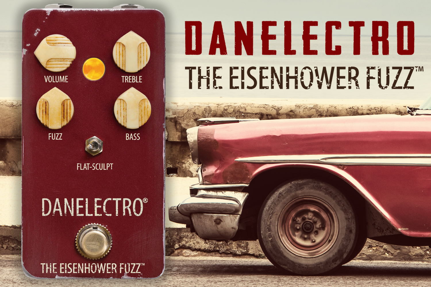 ダンエレクトロによる使いやすいオクターブファズ「THE EISENHOWER FUZZ」！