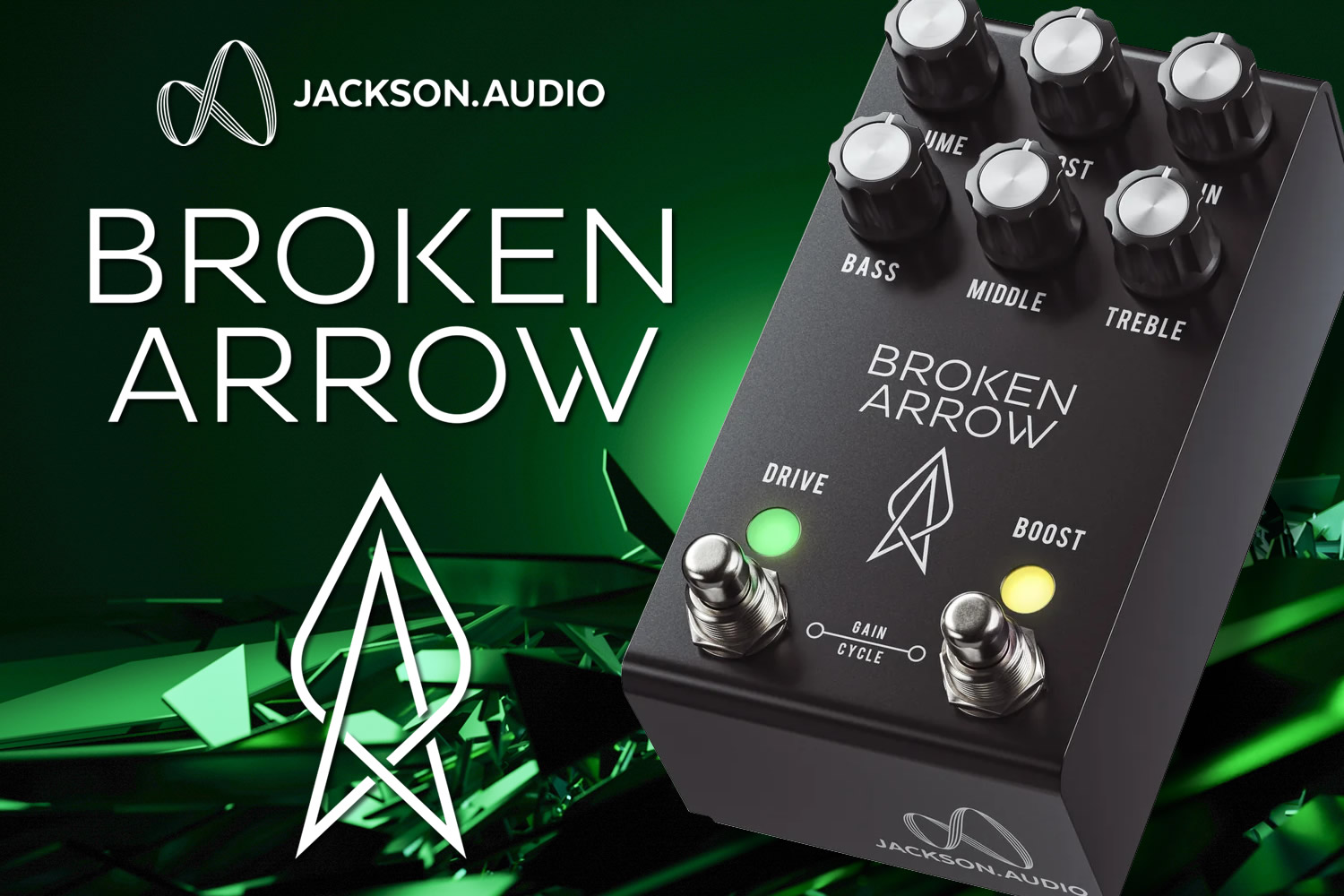ジャクソン・オーディオによる画期的なオーバードライブペダル「BROKEN ARROW」！