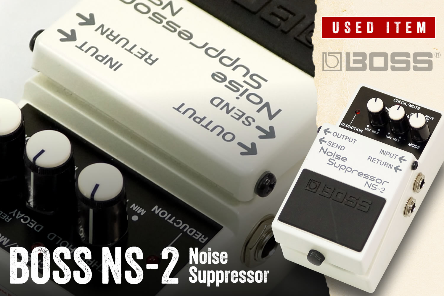 特選中古品!ボスの定番ノイズサプレッサー「NS-2 Noise Suppressor」が中古で入荷!