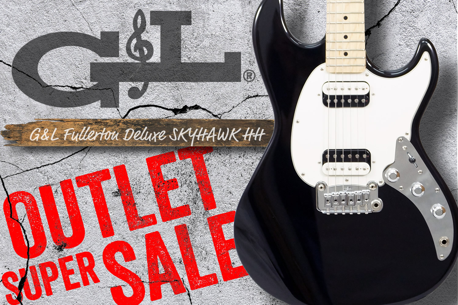 G&L祭り!精悍なUSAメイドの「Fullerton Deluxe SKYHAWK HH」が超特価!