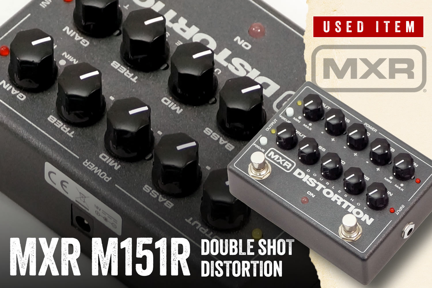 特選中古品！人気の「MXR M151R Doubleshot Distortion」が中古で入荷！
