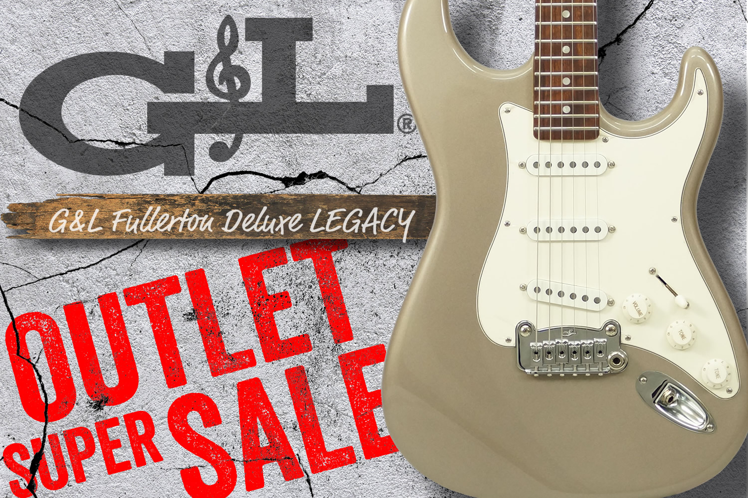 ショアラインゴールドの「G&L Fullerton Deluxe LEGACY」がアウトレット特価！