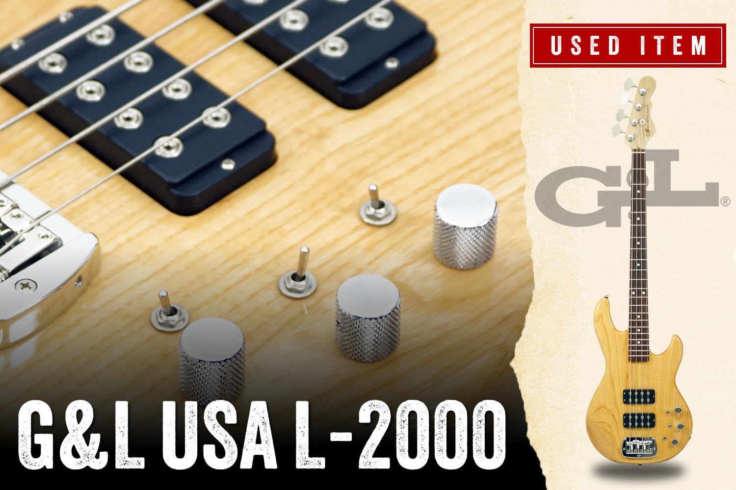 特選中古品！G&Lエレキベースの大定番「L-2000」が中古で入荷！
